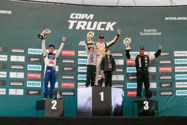 Motorsport: Drivers during the race of the 6th stage of the Truck Cup at Interlagos racetrack. August 21, 2022, Sao Paulo, Brazil: Drivers during the race of the 6th stage of the Copa Truck 2022, a Brazilian category of fast trucks