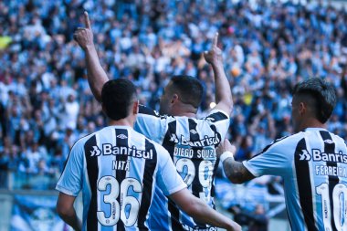 Brazilian Soccer Championship - Second Division: Gremio vs Cruzeiro. August 21, 2022, Porto Alegre, Rio Grande do Sul, Brazil: Soccer match between Gremio and Cruzeiro, valid for the 25th round of Brazilian Soccer Championship 