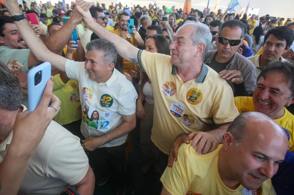 Кандидат Президенты Бразилии Сиро Гомеш Участвует Выдвижении Кандидатуры Антонио Энрике — стоковое фото
