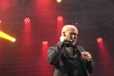 Brazilian duo Rick and Renner during the closing show of Efapi Expo 2022. August 22, 2022, Santo Antonio da Platina, Parana, Brazil: Brazilian duo Rick and Renner during the closing show of Efapi Expo 2022 