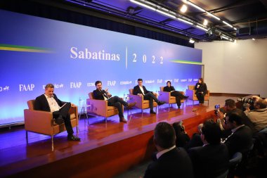 Discussions on Elections in Sao Paulo. August 22, 2022, Sao Paulo, Brazil: The current Governor and candidate for the Governorship of Sao Paulo, Rodrigo Garcia (PSDB)