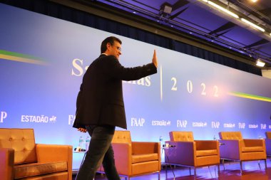 Discussions on Elections in Sao Paulo. August 22, 2022, Sao Paulo, Brazil: The current Governor and candidate for the Governorship of Sao Paulo, Rodrigo Garcia (PSDB)