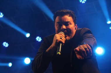 Brazilian duo Rick and Renner during the closing show of Efapi Expo 2022. August 22, 2022, Santo Antonio da Platina, Parana, Brazil: Brazilian duo Rick and Renner during the closing show of Efapi Expo 2022 