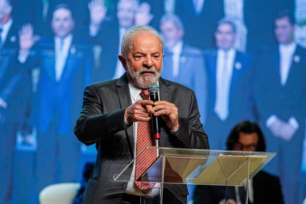 Int Launch Book Brazil World Years Lula Government August 2022 — Stock fotografie