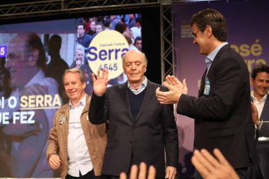 Brazil Elections: Launching ceremony of Jose Serra's candidacy for federal deputy for Sao Paulo. August 23, 2022, Sao Paulo, Brazil