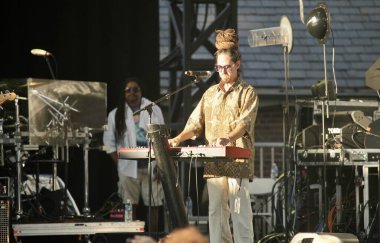 Big Mountain Band performs live at Summer Stage at Central Park Lawn. August 24, 2022, New York, USA: Big Mountain Band performs live at Summer Stage at Central Park Lawn courtesy Capital One City Parks Foundation 