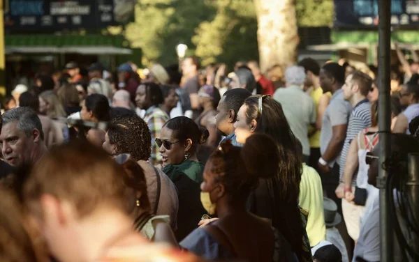 Big Mountain Band Performs Live Summer Stage Central Park Lawn — Foto de Stock