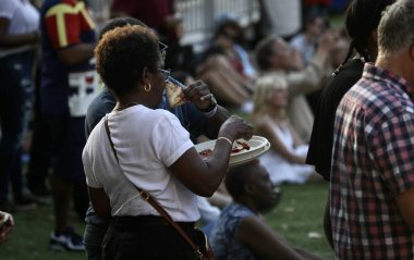 Big Mountain Band performs live at Summer Stage at Central Park Lawn. August 24, 2022, New York, USA: Big Mountain Band performs live at Summer Stage at Central Park Lawn courtesy Capital One City Parks Foundation 