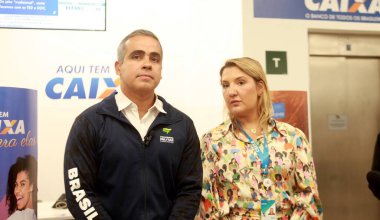 (INT) Caixa President Daniella Marques opens space at the bank dedicated to women in Rio de Janeiro. August 24, 2022, Rio de Janeiro, Brazil: President of Caixa Economica Federal, the Brazilian economist Daniella Marques