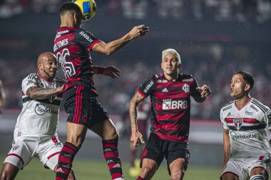 Brazil Soccer Cup - Semifinal: Sao Paulo vs Flamengo. August 24, 2022, Sao Paulo, Brazil: Soccer match between Sao Paulo and Flamengo, valid for the first leg of the semifinal of Brazil Soccer Cup, held at Morumbi Stadium, in Sao Paulo