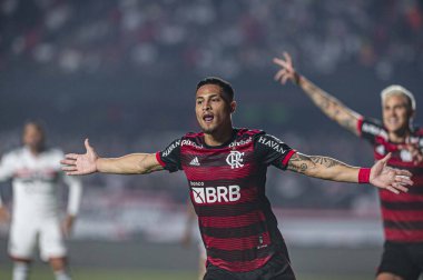 Brazil Soccer Cup - Semifinal: Sao Paulo vs Flamengo. August 24, 2022, Sao Paulo, Brazil: Soccer match between Sao Paulo and Flamengo, valid for the first leg of the semifinal of Brazil Soccer Cup, held at Morumbi Stadium, in Sao Paulo