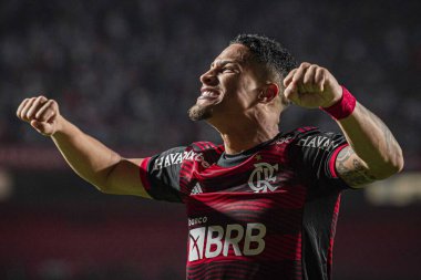 Brazil Soccer Cup - Semifinal: Sao Paulo vs Flamengo. August 24, 2022, Sao Paulo, Brazil: Soccer match between Sao Paulo and Flamengo, valid for the first leg of the semifinal of Brazil Soccer Cup, held at Morumbi Stadium, in Sao Paulo