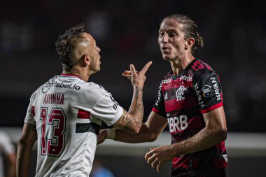 Brazil Soccer Cup - Semifinal: Sao Paulo vs Flamengo. August 24, 2022, Sao Paulo, Brazil: Soccer match between Sao Paulo and Flamengo, valid for the first leg of the semifinal of Brazil Soccer Cup, held at Morumbi Stadium, in Sao Paulo