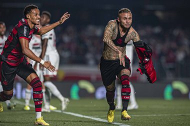Brazil Soccer Cup - Semifinal: Sao Paulo vs Flamengo. August 24, 2022, Sao Paulo, Brazil: Soccer match between Sao Paulo and Flamengo, valid for the first leg of the semifinal of Brazil Soccer Cup, held at Morumbi Stadium, in Sao Paulo