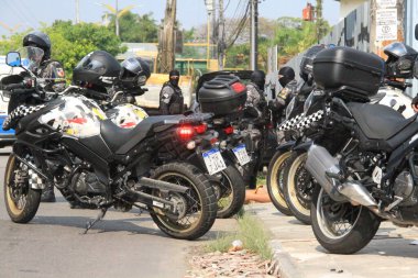 Two men linked to the criminal faction Revolucionarios do Amazonas (Amazon Revolutionaries) are arrested in Manaus. August 24, 2022, Manaus, Amanzonas, Brazil: On patrol in  Manaus