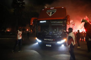 Brazil Soccer Cup - Semifinal: Sao Paulo vs Flamengo. August 24, 2022, Sao Paulo, Brazil: Soccer match between Sao Paulo and Flamengo, valid for the first leg of the semifinal of Brazil Soccer Cup, held at Morumbi Stadium, in Sao Paulo