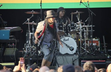 Maxi Priest band performs live at Summer Stage at Central Park Lawn. August 24, 2022, New York, USA: Maxi Priest Band performs live at Summer Stage at Central Park Lawn courtesy Capital One City Parks Foundation 