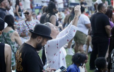 Maxi Priest band performs live at Summer Stage at Central Park Lawn. August 24, 2022, New York, USA: Maxi Priest Band performs live at Summer Stage at Central Park Lawn courtesy Capital One City Parks Foundation 