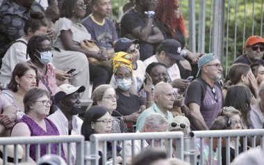 Maxi Priest band performs live at Summer Stage at Central Park Lawn. August 24, 2022, New York, USA: Maxi Priest Band performs live at Summer Stage at Central Park Lawn courtesy Capital One City Parks Foundation 