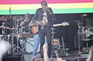 Maxi Priest band performs live at Summer Stage at Central Park Lawn. August 24, 2022, New York, USA: Maxi Priest Band performs live at Summer Stage at Central Park Lawn courtesy Capital One City Parks Foundation 