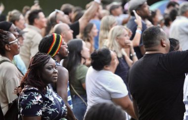 Original Wailers band performs live at Summer Stage at Central Park Lawn. August 24, 2022, New York, USA: Original Wailers Band performs live at Summer Stage at Central Park Lawn courtesy Capital One City Parks Foundation 