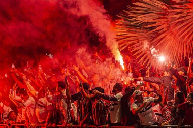Brazil Soccer Cup - Semifinal: Sao Paulo vs Flamengo. August 24, 2022, Sao Paulo, Brazil: Soccer match between Sao Paulo and Flamengo, valid for the first leg of the semifinal of Brazil Soccer Cup, held at Morumbi Stadium, in Sao Paulo