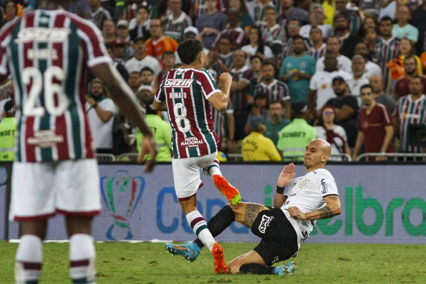 Brazil Soccer Cup - Semifinal: Fluminense vs Corinthians. August 24, 2022, Rio de Janeiro, Brazil: Soccer match between Fluminense and Corinthians, valid for the first clash of the semifinal of Brazil Soccer Cup, held at Maracana stadium