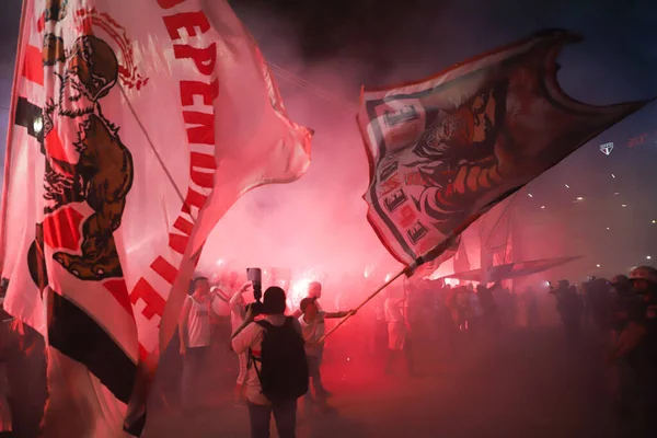 Brazil Soccer Cup - Semifinal: Sao Paulo vs Flamengo. August 24, 2022, Sao Paulo, Brazil: Soccer match between Sao Paulo and Flamengo, valid for the first leg of the semifinal of Brazil Soccer Cup, held at Morumbi Stadium, in Sao Paulo