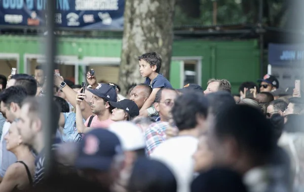 Maxi Priest Band Performs Live Summer Stage Central Park Lawn — Stock Photo, Image