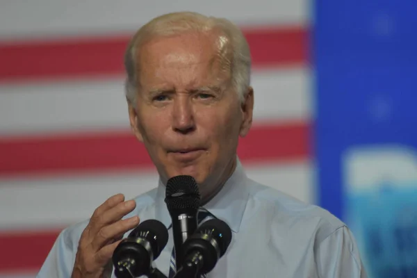 President Joe Biden Delivers Remarks Rally 2022 Midterm Elections Richmond — Stock Fotó