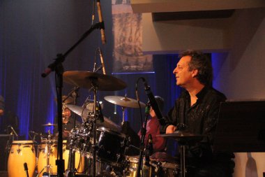 Brazilian singers Joao Donato and Cristina El Tarran during a show for the 50th anniversary of Paiol Theater, in Curitiba. August 27, 2022, Curitiba, Parana, Brazil