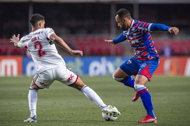 Brazilian Soccer Championship: Sao Paulo vs Fortaleza. August 28, 2022, Sao Paulo, Brazil: Soccer match between Sao Paulo and Fortaleza, valid for the 24th round of Brazilian Soccer Championship, held at Morumbi stadium, in Sao Paulo, on Sunday  (28)