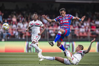 Brazilian Soccer Championship: Sao Paulo vs Fortaleza. August 28, 2022, Sao Paulo, Brazil: Soccer match between Sao Paulo and Fortaleza, valid for the 24th round of Brazilian Soccer Championship, held at Morumbi stadium, in Sao Paulo, on Sunday  (28)