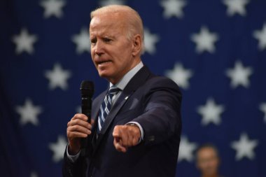 US President Joe Biden attends an event in the state of Pennsylvania. August 30, 2022, Wilkes Barre,  Pennsylvania, USA: US President Joe Biden speaks on security and firearms during an event in Wilkes Barre, Pennsylvania, on Tuesday (30)