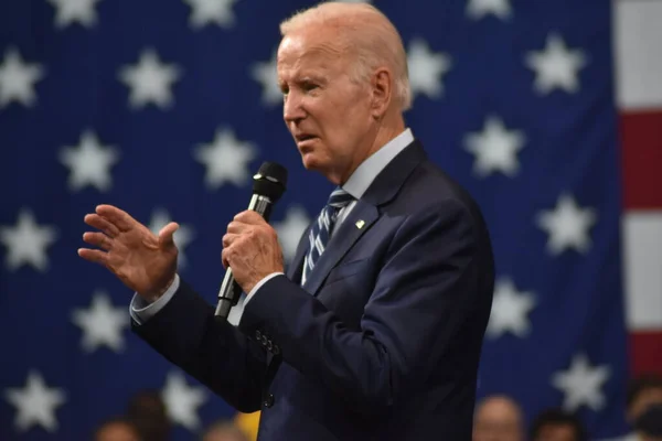 US President Joe Biden attends an event in the state of Pennsylvania. August 30, 2022, Wilkes Barre,  Pennsylvania, USA: US President Joe Biden speaks on security and firearms during an event in Wilkes Barre, Pennsylvania, on Tuesday (30)