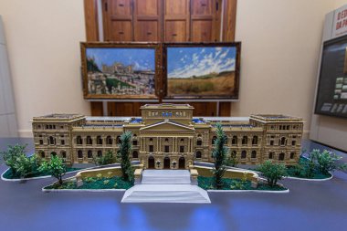 (INT) Guided Visit to the Ipiranga Museum in Sao Paulo.  September 1, 2022, Sao Paulo, Brazil: The Ipiranga Museum, in Sao Paulo, held a guided tour for the capital's press and business people, on Thursday (1), in the final phase of the restoration 