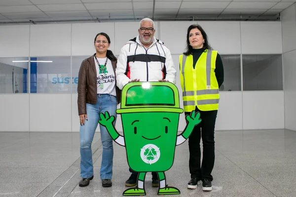 Brazil Elections Presidential Candidate Simone Tebet Visits Recycling Cooperative Sao — Stock Photo, Image