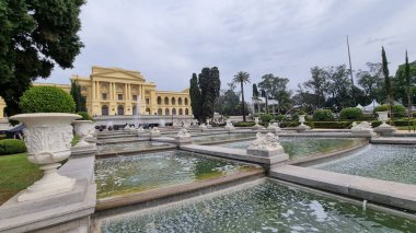 Public movement at the Ipiranga Museum during the 7th of September celebrations. September 7, 2022, Sao Paulo, Brazil: Public movement at the Ipiranga Museum, in Sao Paulo, which, even reopened after a long period of renovations