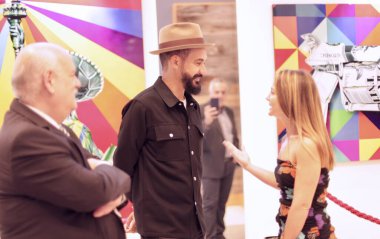 Eduardo Kobras Opening Exhibition at UN during 200-year anniversary of Brazils independence. September 7, 2022, New York, USA: Brazilian street artist, Eduardo Kobra, makes opening exhibition