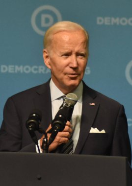 President of the United States Joe Biden delivers remarks at the 2022 DNC Summer Meeting. National Harbor, Maryland, USA. September 8, 2022. President of the United States Joe Biden delivers remarks at the 2022 DNC Summer Meeting.