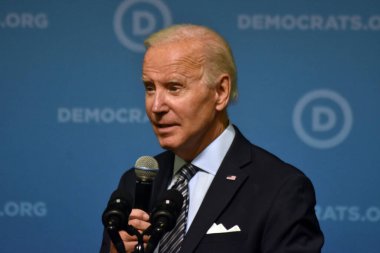 President of the United States Joe Biden delivers remarks at the 2022 DNC Summer Meeting. National Harbor, Maryland, USA. September 8, 2022. President of the United States Joe Biden delivers remarks at the 2022 DNC Summer Meeting.