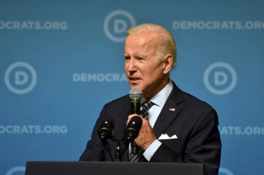 President of the United States Joe Biden delivers remarks at the 2022 DNC Summer Meeting. National Harbor, Maryland, USA. September 8, 2022. President of the United States Joe Biden delivers remarks at the 2022 DNC Summer Meeting.