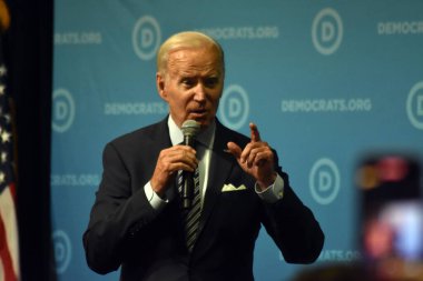 President of the United States Joe Biden delivers remarks at the 2022 DNC Summer Meeting. National Harbor, Maryland, USA. September 8, 2022. President of the United States Joe Biden delivers remarks at the 2022 DNC Summer Meeting.