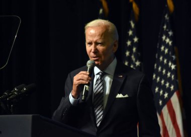 President of the United States Joe Biden delivers remarks at the 2022 DNC Summer Meeting. National Harbor, Maryland, USA. September 8, 2022. President of the United States Joe Biden delivers remarks at the 2022 DNC Summer Meeting.