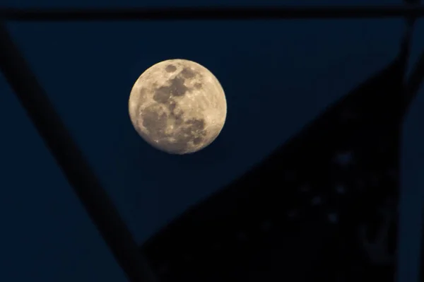 Crescent Moon Seen Sky Rio Janeiro September 2022 Rio Janeiro — Foto Stock