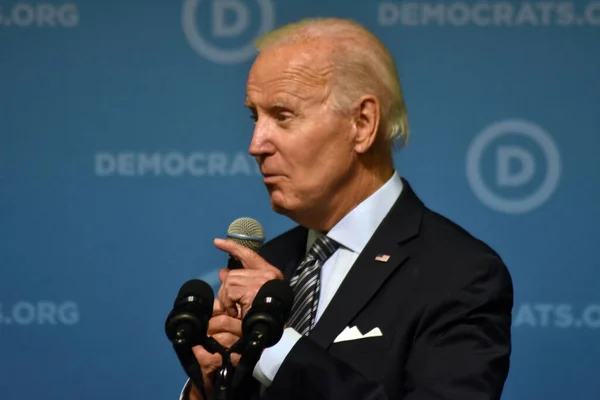 President United States Joe Biden Delivers Remarks 2022 Dnc Summer — Fotografia de Stock