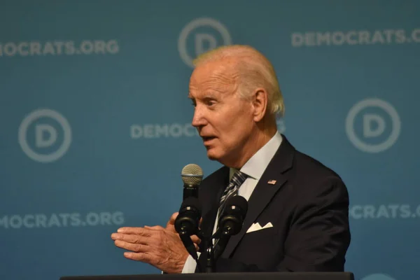 President United States Joe Biden Delivers Remarks 2022 Dnc Summer — стоковое фото
