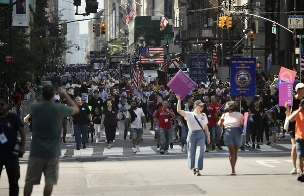 Desfile Del Día Del Trabajo Nueva York Septiembre 2022 Nueva —  Fotos de Stock