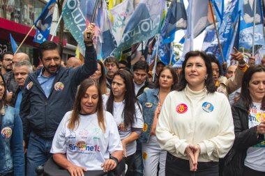 Brezilya Seçimleri: Brezilyalı başkan adayı Simone Tebet Sao Paulo 'da kampanya yürütüyor. 11 Eylül 2022, Sao Paulo, Brezilya: Brezilya Demokratik Hareketi Başkanlığı için Aday (MDB), Simone Tebet