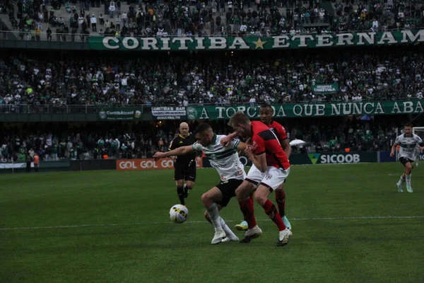브라질 선수권 Coritiba Atletco 2018 Curitiba Parana Brazil Soccer Match — 스톡 사진